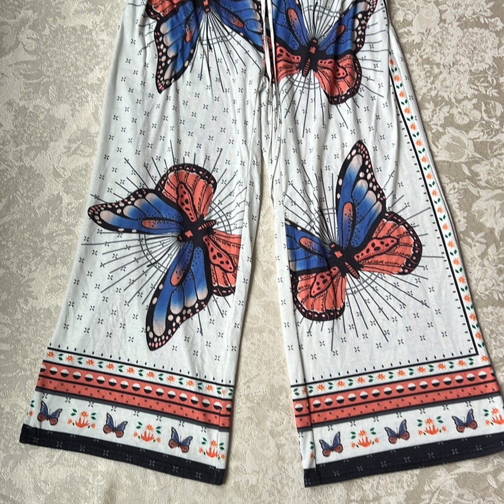 Chicme Bohemian two piece high waisted Palazzo Pants and Bra Top - Picture 3 of 16